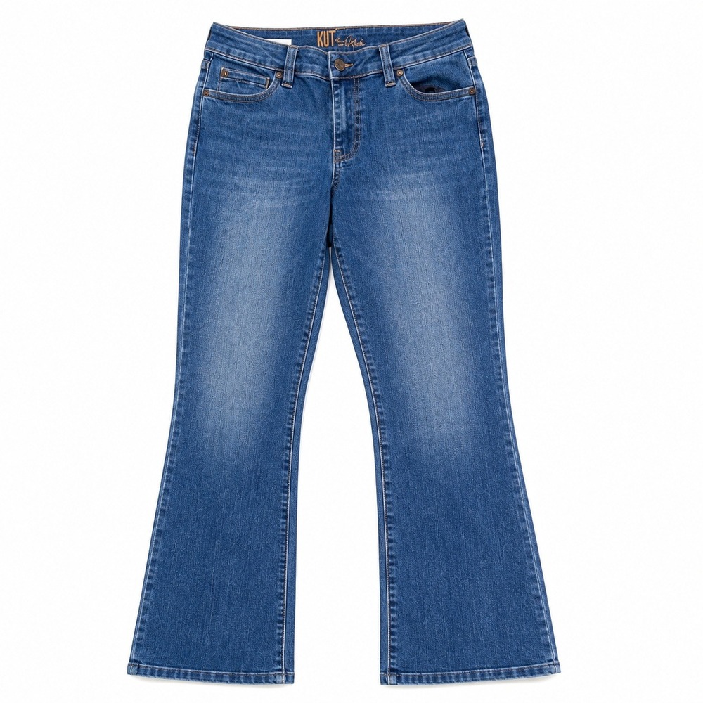 KUT from the Kloth Nicole Bootcut Jeans Women 8 Blue Excellent High Rise Stretch
